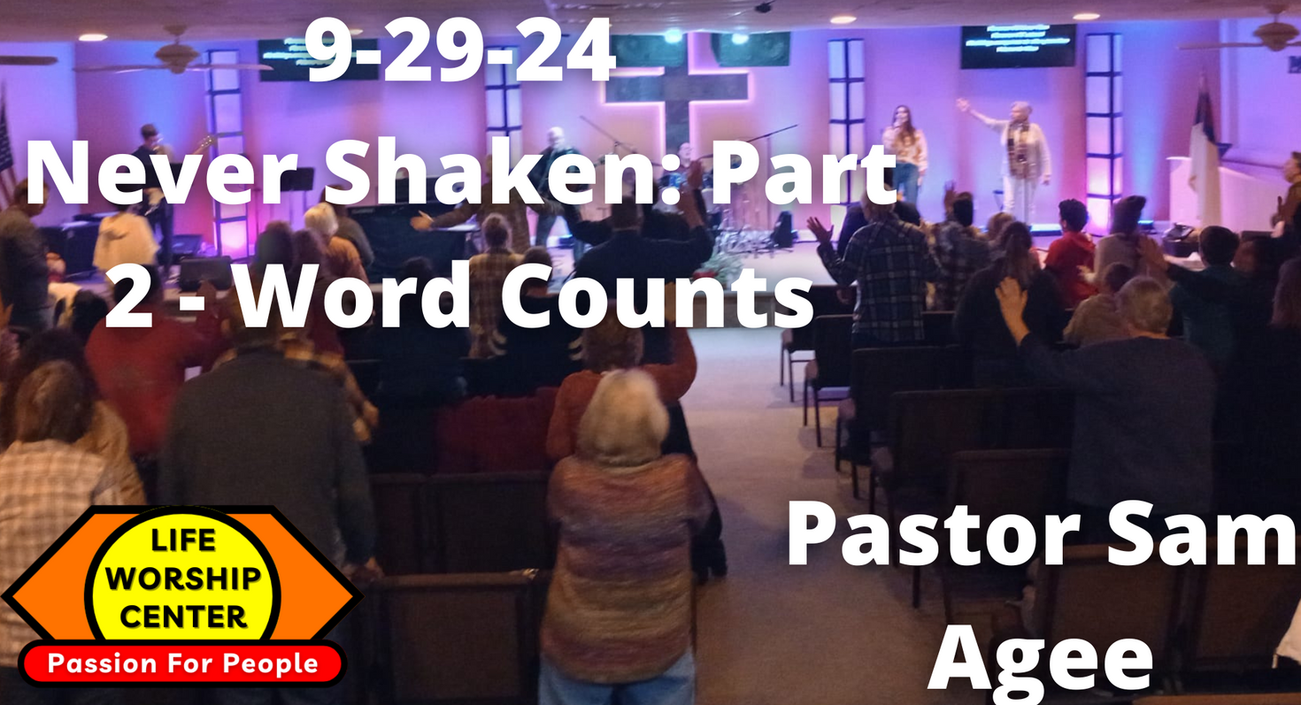 Never Shaken: Part 2 - Word Counts
